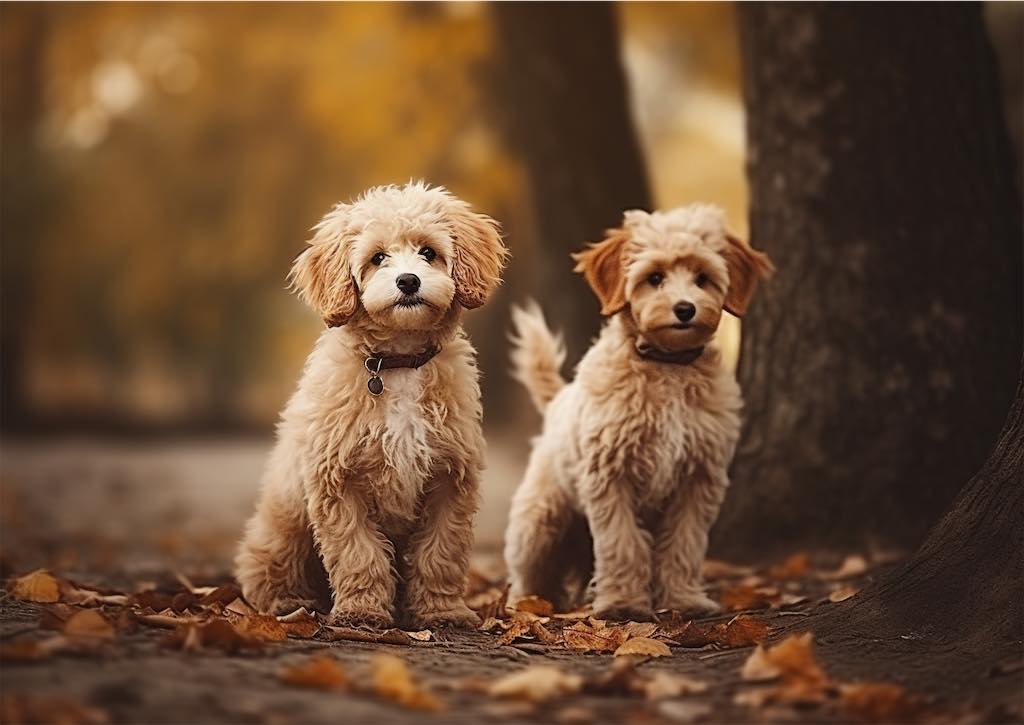 puppy dogs photo park blurry bokeh background